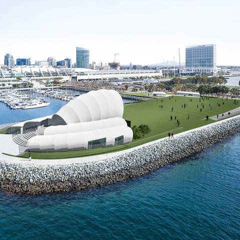 San Diego Symphony Bayside Performance Park - Aerial