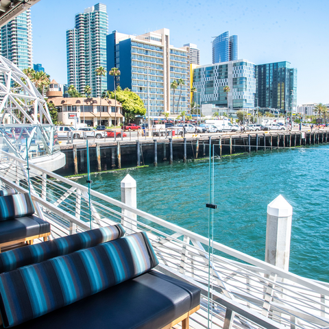 A view of San Diego Bay from the Portside Pier