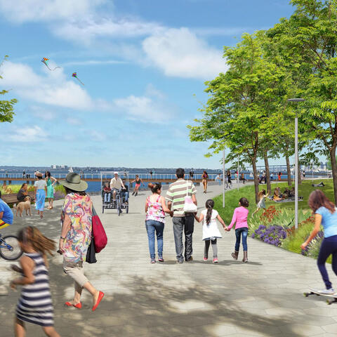 Chula Vista Bayfront Harbor Park Conceptual Rendering promenade