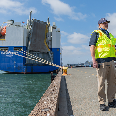 Anthony Palombit, a wharfinger for the Port of San Diego