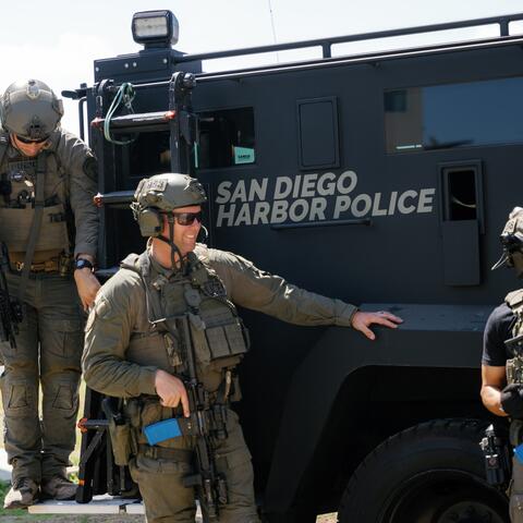 Port of San Diego Harbor Police MARTAC team in uniform