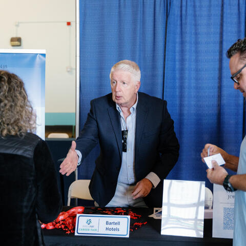 People of the Port Career Fair Attendee and Organization shaking hands