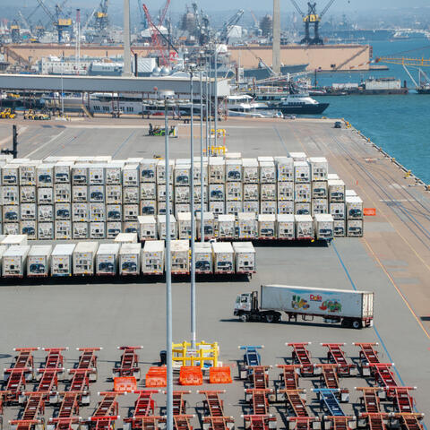 Aerial of the Port of San Diego Tenth Avenue Marine Terminal