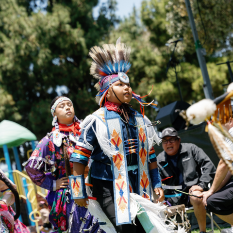 Children in native garb