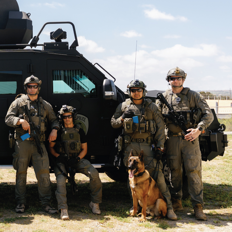Harbor Police MARTAC Team plus a K9