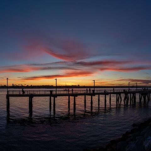 Sunset at Embarcadero Marina Park South
