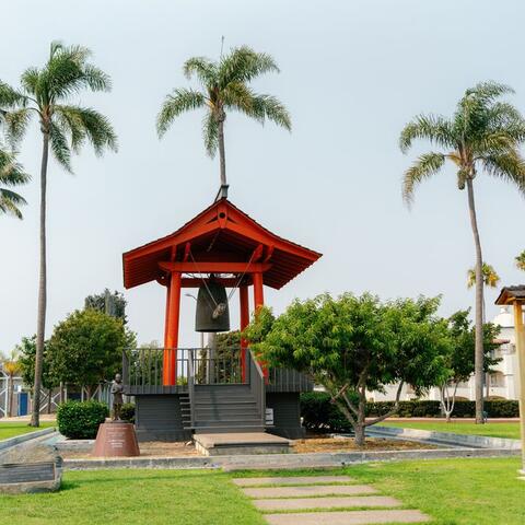 Yokohoma Friendship Bell at Shelter Island Shoreline Park