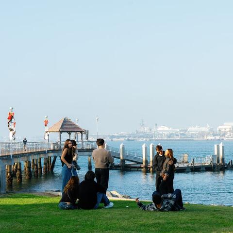 people in the park
