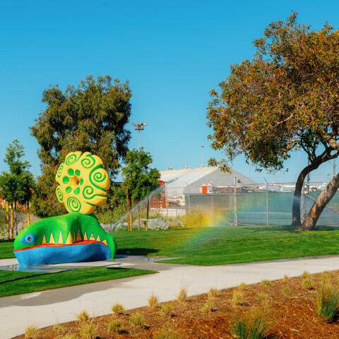 Art bench at Pepper Park