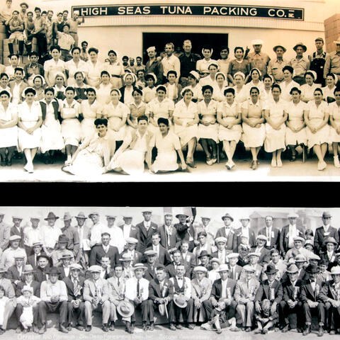 Cannery Workers Tribute, San Diego Packing Company Staff Depiction